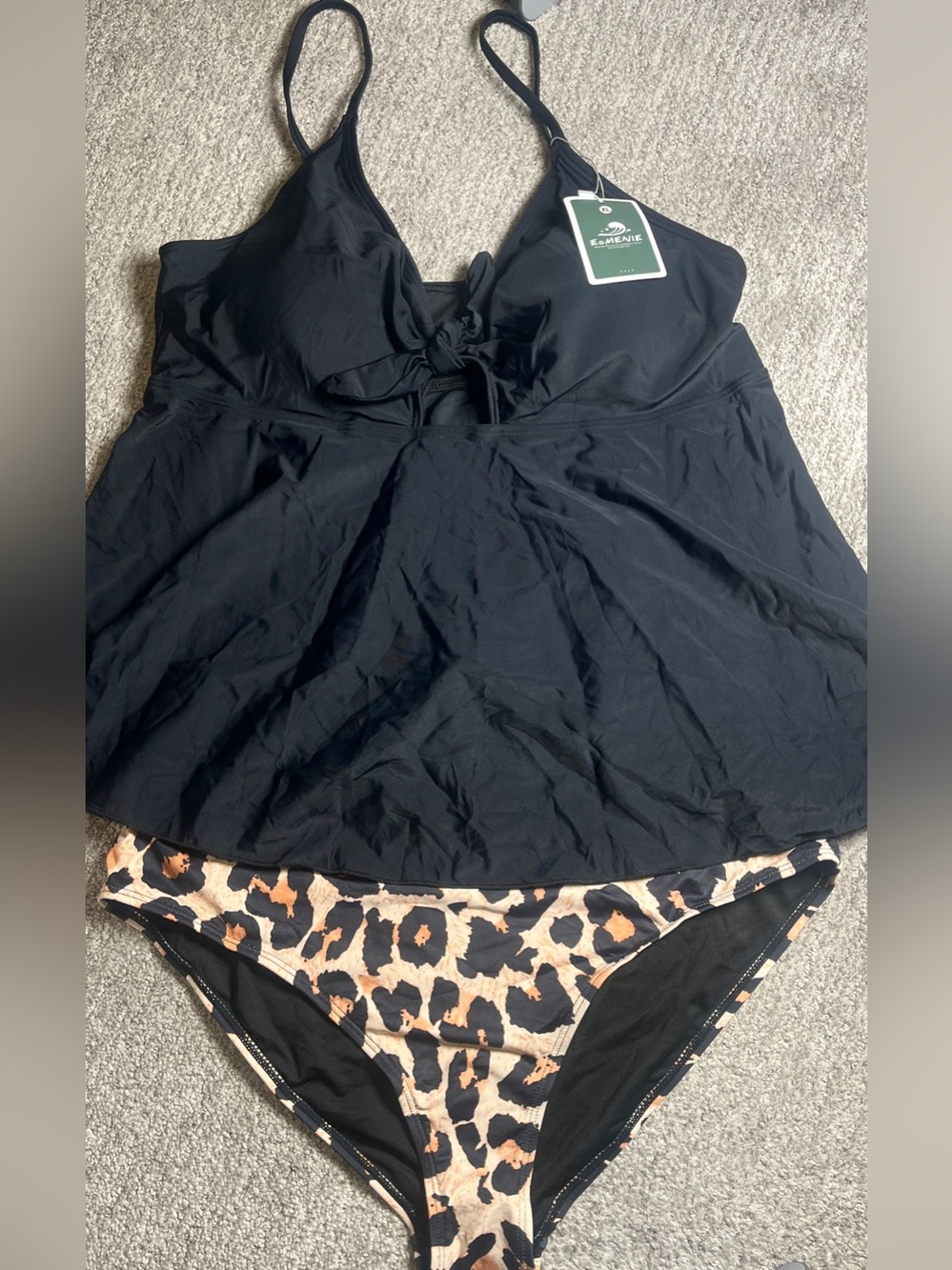 Two Piece Tankini Swimsuit Tummy Control XL. 658/bb17-1:v - Picture 4 of 7